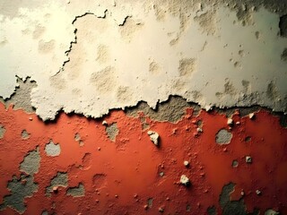 Old walls, peeling paint, decaying, cracked