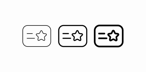 membership star card icon sign vector
