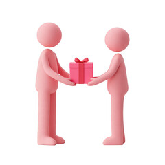 3D Character Gift Exchange