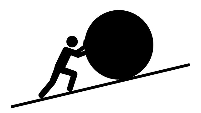 Bold black geometric shape design for impactful modern layouts