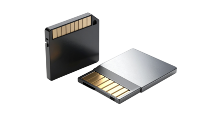  Portable Memory Storage Set – isolated on transparent background