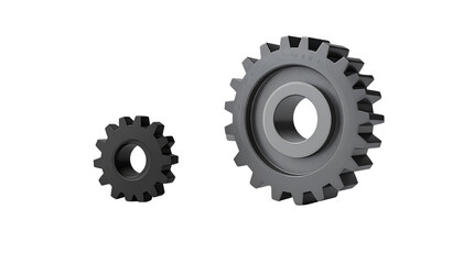 Settings Gear Icons Set &ndash; isolated on transparent background