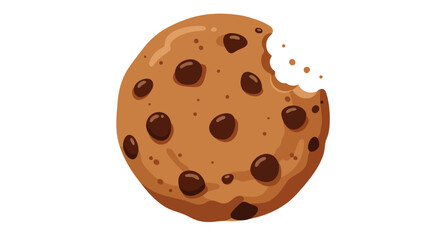 A delicious chocolate chip cookie with a bite taken out, showing its soft interior and rich chocolate chunks.