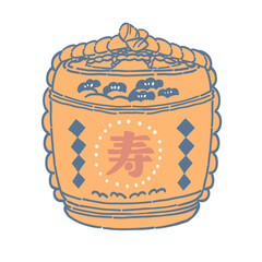 酒樽をイメージしたイラスト