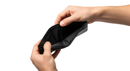 Empty Wallet Concept Loss Financial Crisis Debt Recession Bankruptcy Economy