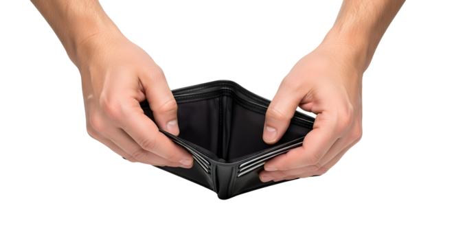 Empty Wallet Poverty Financial Crisis Bankruptcy Recession Loss Jobless Concept