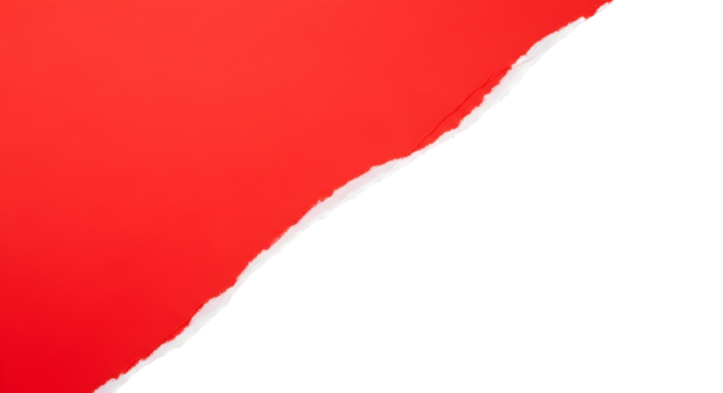 Torn Red Paper Edge Ripped Sheet Texture Cutout Rough Material - Powered by Adobe