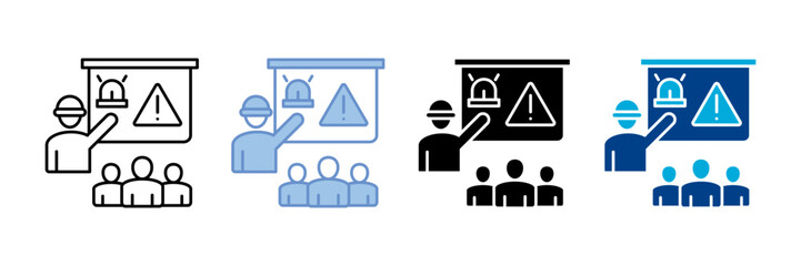 Training Icon Set Multiple Style Collection