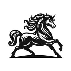 Unicorn Silhouette Vector Illustration