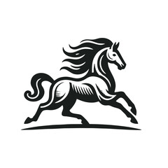 Obraz premium Running Horse Vector Silhouette