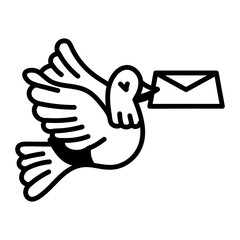 Obraz premium A doodle style icon showing an owl