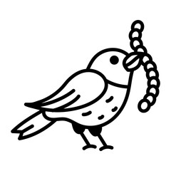 Hand drawn style icon depicting cock
