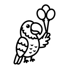 Hand drawn style icon depicting cock
