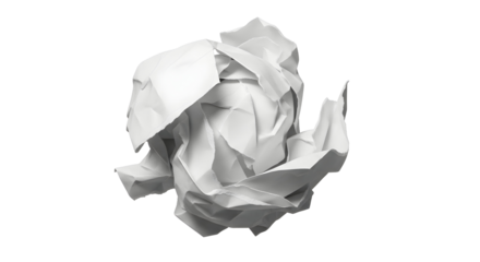 Crumpled Paper Ball Texture Waste Sheet Recycle Concept Idea Problem Solve