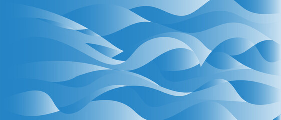 Blue Fluid Wave Gradient Background. Smooth, layered wave shapes in cool blue gradients for modern, tech-oriented designs