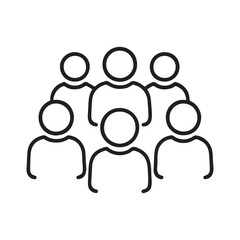 Group of People Team Icon Vector