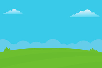 Obraz premium Lush Green Grass Landscape