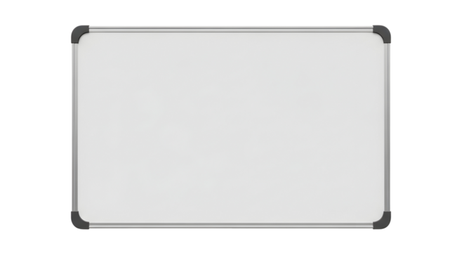 Whiteboard Blank Empty Surface Presentation Board Office School Supplies