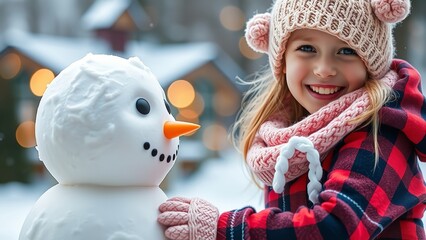 Four Birds Sitting on a Snowy Branch in Winter