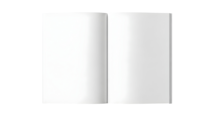 Open Book Mockup Template Blank Pages Brochure Design Mockup