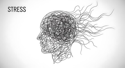 Stress and Anxiety - A Visual Representation of Mental Health Challenges.