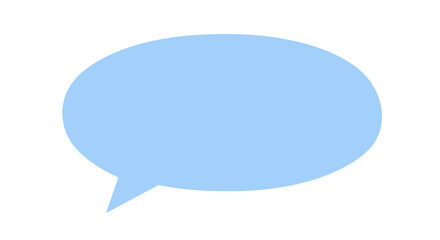 Blue speech bubble