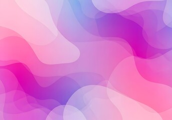 Elegant layered waves background in pink purple and blue with a smooth blended texture