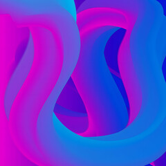 Abstract flowing neon pink and blue fluid art background.
A vibrant, abstract background featuring smooth, flowing lines of neon pink and electric blue fluid. 