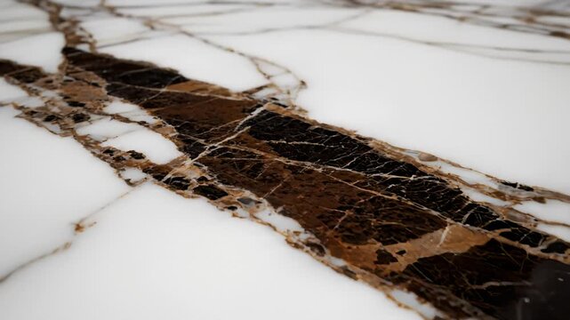 Close Up View of Calacatta Oro Marble Surface