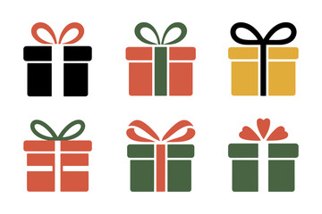 Fototapeta premium Gift Box Icons