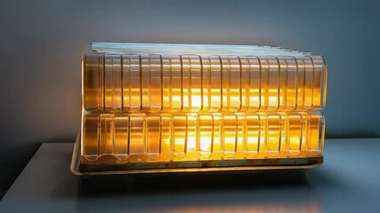 Bright Amber Emergency Light - A Beacon of Safety and Warning.