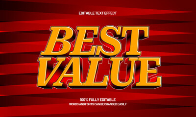 best value editable text effect