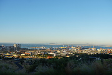 Cape Town view from a car