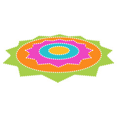 Obraz premium colorful rangoli 