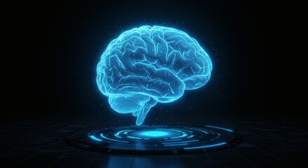 AI Brain Futuristic Design Concept of Artificial Intelligence