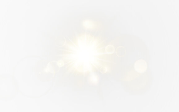 A radiant sunlight flare PNG overlay with a transparent background for stunning photo effects and visual appeal
