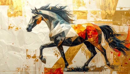 干支　馬のイラスト