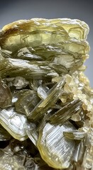 Verdant Vermiculite - A Close-Up of Layered Mineral Structure.