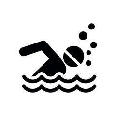 Swim Icons - Swimmer, Pool, and Aquatic Exercise Symbols