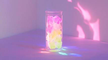 Colorful Candies in a Jar