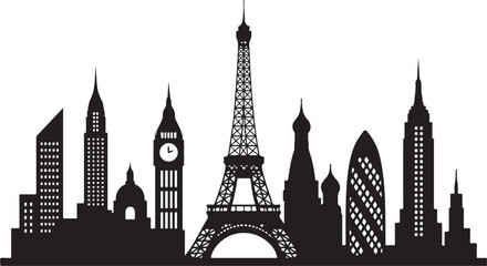 City Skyline Silhouette Vector