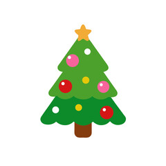 Obraz premium christmas tree vector illustration