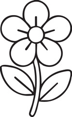 hand drawn sketch of a flower vector illustration