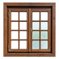 Obraz premium Wooden double-hung window