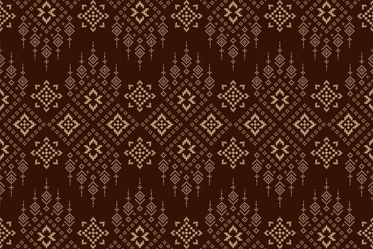 Vintage geometric seamless pattern, design for print