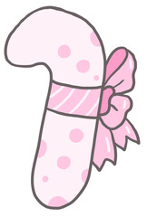 Cute Christmas candy cane 