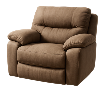 Spacious oversized recliner, perfect for family entertainment areas.