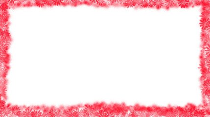 Red Floral Border Frame Background – Elegant Decorative Flower Pattern with Soft Gradient Texture for Invitations, Greeting Cards, Posters, and Digital Design Projects.