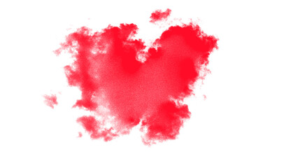 Red paint splashes