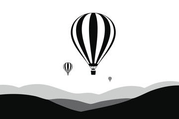 Hot Air Balloon Landscape